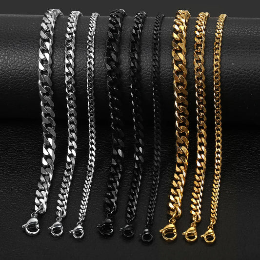 Bracelets Stainless Steel - Silver/Gold/Black